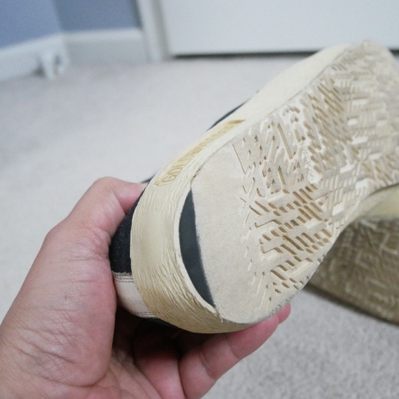 Golden Goose GGDB men's Francy hi-top sneaker Blue suede - Picture 7 of 9